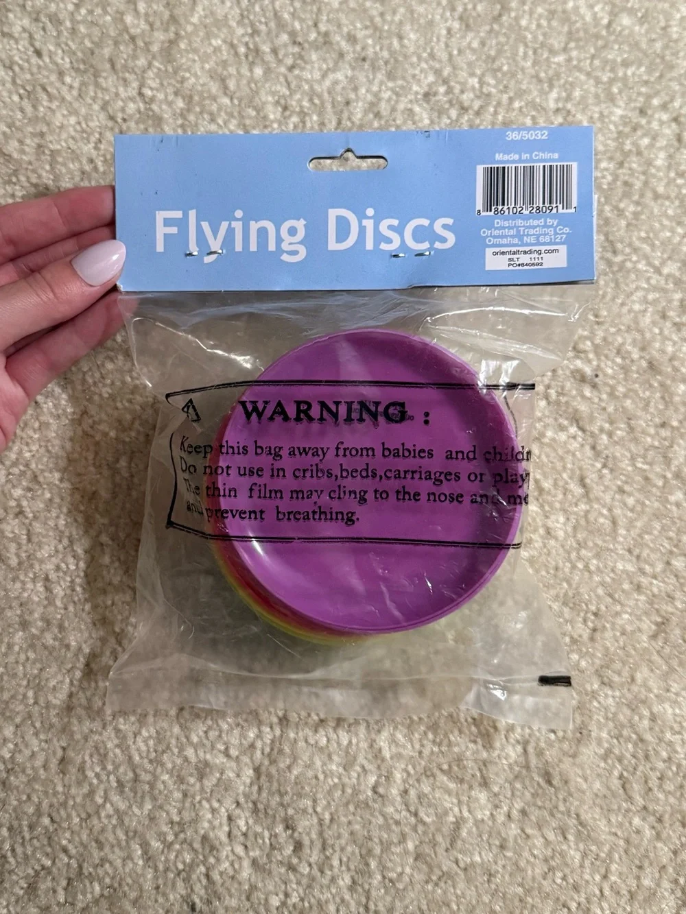 Pack of 4 Flying Discs for Kids